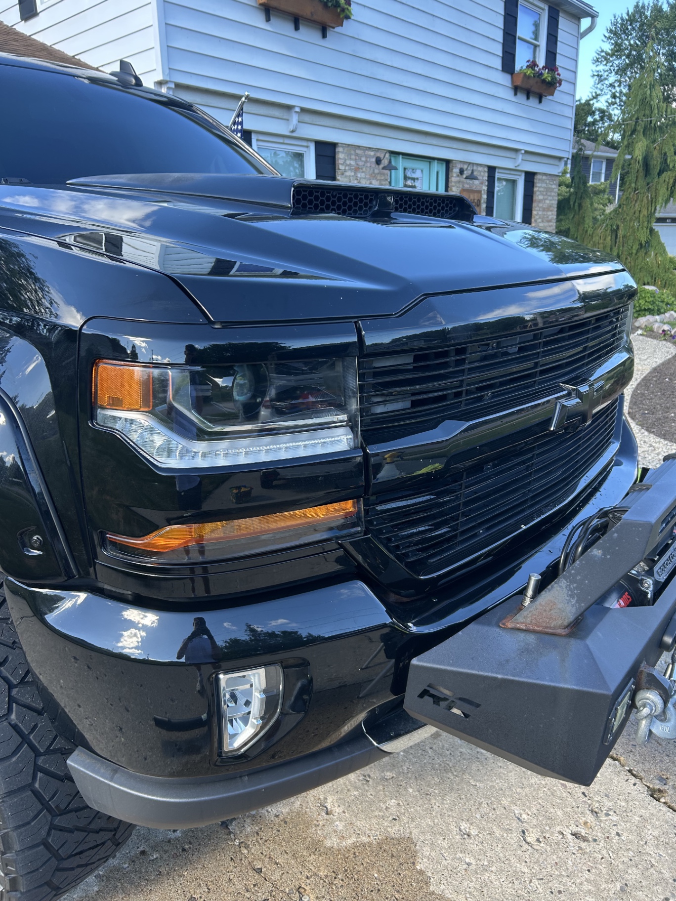 Chevy Silverado — Headlight Restoration after detailing